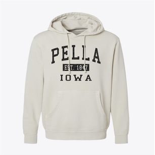 Pella Iowa Classic Established Pigment-Dyed Hoodie
