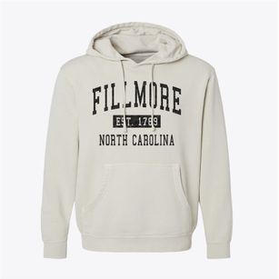 Fillmore North Carolina Classic Established Pigment-Dyed Hoodie