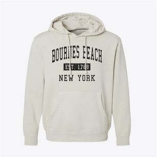 Bournes Beach New York Classic Established Pigment-Dyed Hoodie