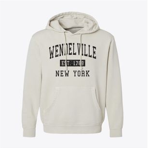 Wendelville New York Classic Established Pigment-Dyed Hoodie