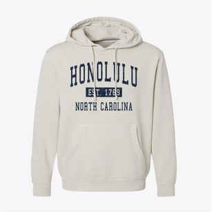 Honolulu North Carolina Classic Established Pigment-Dyed Hoodie