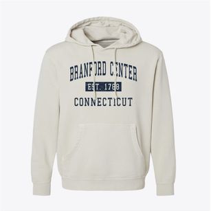 Branford Center Connecticut Classic Established Pigment-Dyed Hoodie