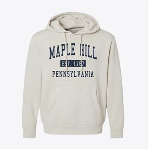 Maple Hill Pennsylvania Classic Established Pigment-Dyed Hoodie