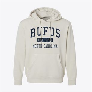 Rufus North Carolina Classic Established Pigment-Dyed Hoodie
