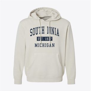 South Ionia Michigan Classic Established Pigment-Dyed Hoodie