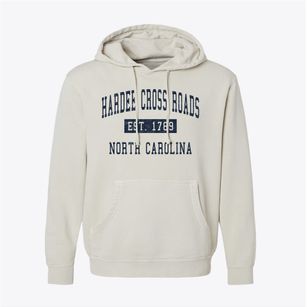 Hardee Cross Roads North Carolina Classic Established Pigment-Dyed Hoodie