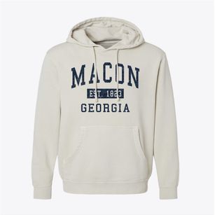 Macon Georgia Classic Established Pigment-Dyed Hoodie