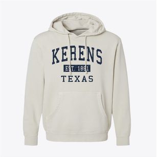 Kerens Texas Classic Established Pigment-Dyed Hoodie