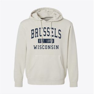 Brussels Wisconsin Classic Established Pigment-Dyed Hoodie