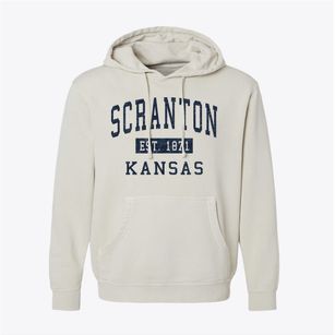 Scranton Kansas Classic Established Pigment-Dyed Hoodie