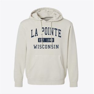 La Pointe Wisconsin Classic Established Pigment-Dyed Hoodie