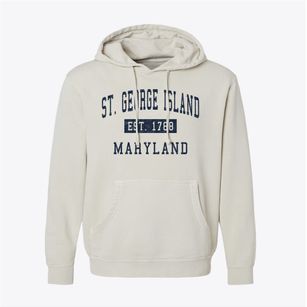 St. George Island Maryland Classic Established Pigment-Dyed Hoodie