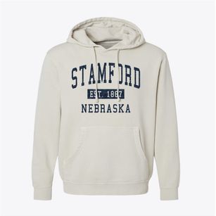 Stamford Nebraska Classic Established Pigment-Dyed Hoodie