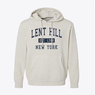 Lent Hill New York Classic Established Pigment-Dyed Hoodie