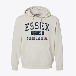 Essex North Carolina Classic Established Pigment-Dyed Hoodie