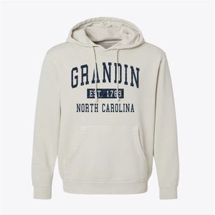 Grandin North Carolina Classic Established Pigment-Dyed Hoodie
