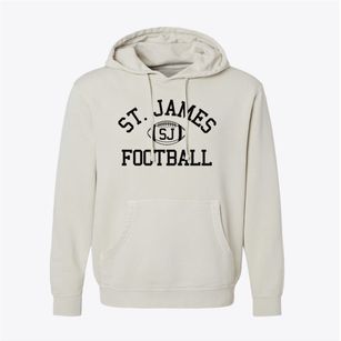 Saint James School Classic Football Pigment-Dyed Hoodie
