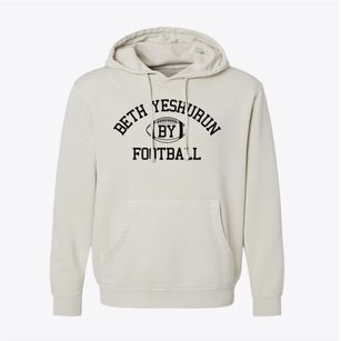 Beth Yeshurun School Classic Football Pigment-Dyed Hoodie