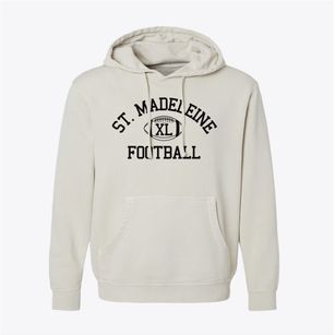 Saint Madeleine Catholic School Classic Football Pigment-Dyed Hoodie