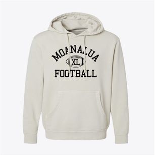 Moanalua High School Classic Football Pigment-Dyed Hoodie