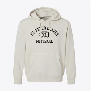 Saint Peter Claver School Classic Football Pigment-Dyed Hoodie
