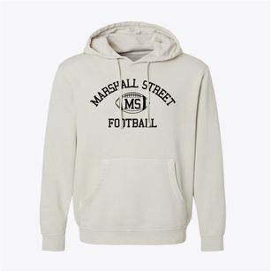 Marshall Street School Classic Football Pigment-Dyed Hoodie