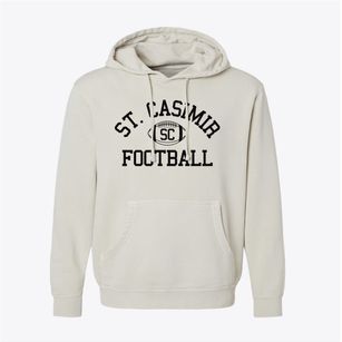 Saint Casimir School Classic Football Pigment-Dyed Hoodie