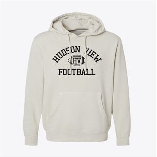 Hudson View Christian Academy Classic Football Pigment-Dyed Hoodie