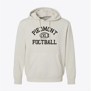 Piedmont High School Classic Football Pigment-Dyed Hoodie
