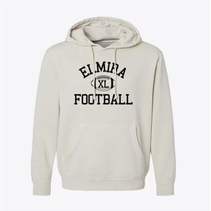 Elmira High School Classic Football Pigment-Dyed Hoodie