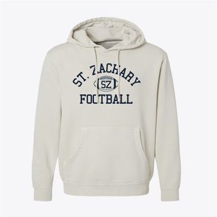 Saint Zachary School Classic Football Pigment-Dyed Hoodie