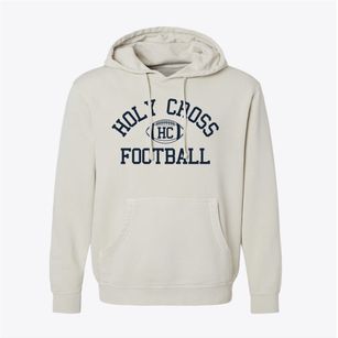 Holy Cross Catholic School Classic Football Pigment-Dyed Hoodie