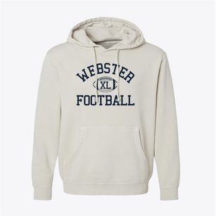 Webster Area High School Classic Football Pigment-Dyed Hoodie
