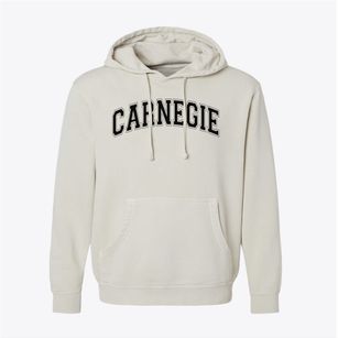 Carnegie Elementary School Varsity Arch Pigment-Dyed Hoodie