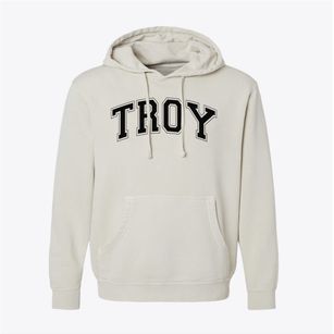 Troy High School Varsity Arch Pigment-Dyed Hoodie