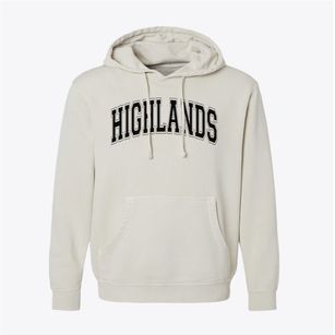 Highlands Elementary School Varsity Arch Pigment-Dyed Hoodie