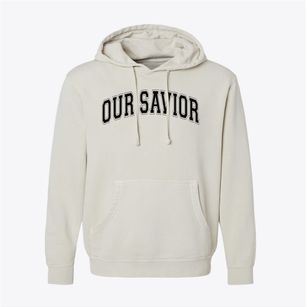Our Savior Lutheran School Varsity Arch Pigment-Dyed Hoodie