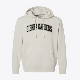 Sierra Gardens Elementary School Varsity Arch Pigment-Dyed Hoodie