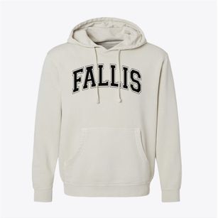Fallis Elementary School Varsity Arch Pigment-Dyed Hoodie