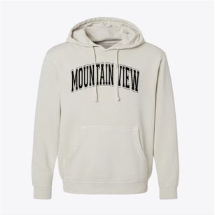 Mountain View Elementary School Varsity Arch Pigment-Dyed Hoodie