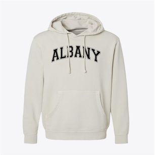 Albany High School Varsity Arch Pigment-Dyed Hoodie