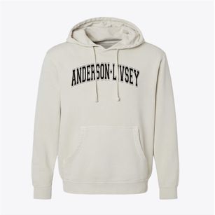 Anderson-livsey Elementary School Varsity Arch Pigment-Dyed Hoodie