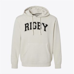 Rigby High School Varsity Arch Pigment-Dyed Hoodie