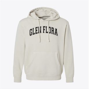 Glen Flora Elementary School Varsity Arch Pigment-Dyed Hoodie