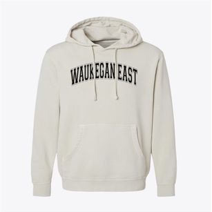 Waukegan East High School Varsity Arch Pigment-Dyed Hoodie