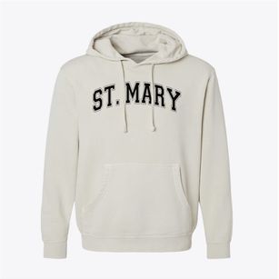 Saint Mary School Varsity Arch Pigment-Dyed Hoodie