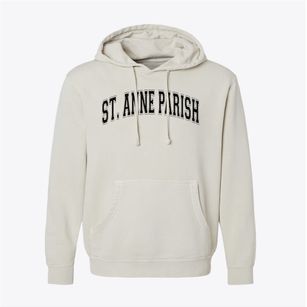 St Anne Parish Varsity Arch Pigment-Dyed Hoodie
