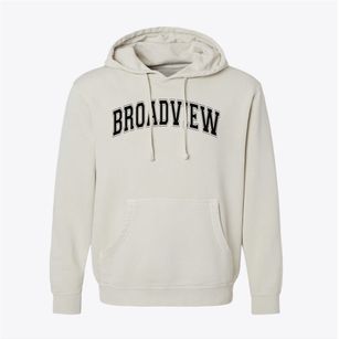 Broadview Elementary School Varsity Arch Pigment-Dyed Hoodie