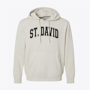 Saint David School Varsity Arch Pigment-Dyed Hoodie