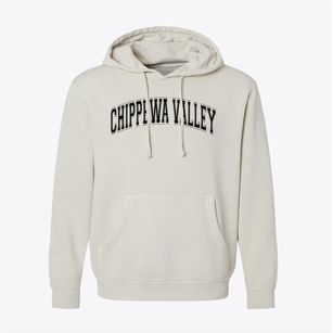 Chippewa Valley High School Varsity Arch Pigment-Dyed Hoodie